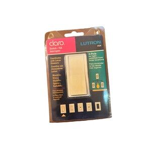 Lutron CA-4PSH-AL Claro 15A 120/277V 4-Way Rocker Switch,  ALMOND